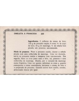 FICHARIO ANTIGO DE RECEITAS 233 E 234