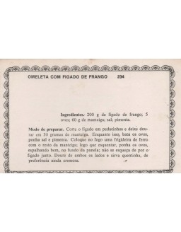FICHARIO ANTIGO DE RECEITAS 233 E 234