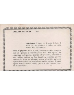 FICHARIO ANTIGO DE RECEITAS 243 E 244