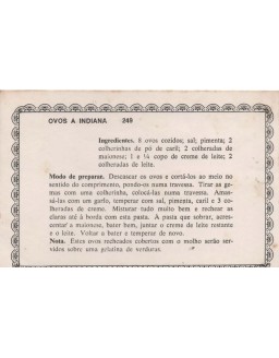 FICHARIO ANTIGO DE RECEITAS 249 E 250