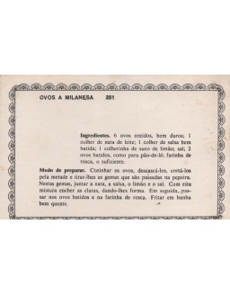 FICHARIO ANTIGO DE RECEITAS 251 E 252