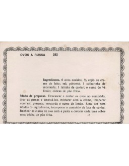 FICHARIO ANTIGO DE RECEITAS 251 E 252