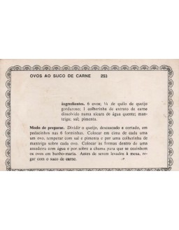 FICHARIO ANTIGO DE RECEITAS 253 E 254