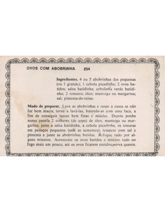 FICHARIO ANTIGO DE RECEITAS 253 E 254