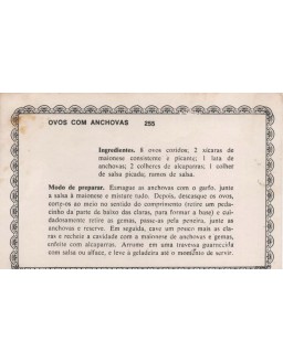 FICHARIO ANTIGO DE RECEITAS 255 E 256