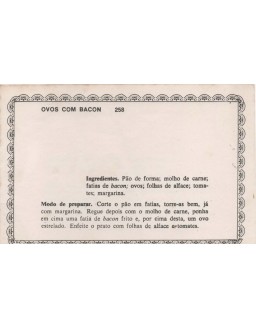 FICHARIO ANTIGO DE RECEITAS 257 E 258