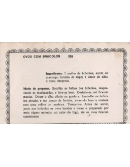 FICHARIO ANTIGO DE RECEITAS 259 E 260
