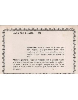 FICHARIO ANTIGO DE RECEITAS 267 E 268