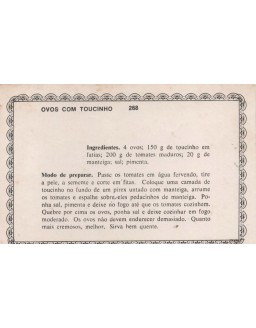 FICHARIO ANTIGO DE RECEITAS 267 E 268