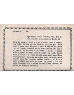 FICHARIO ANTIGO DE RECEITAS 269 E 270