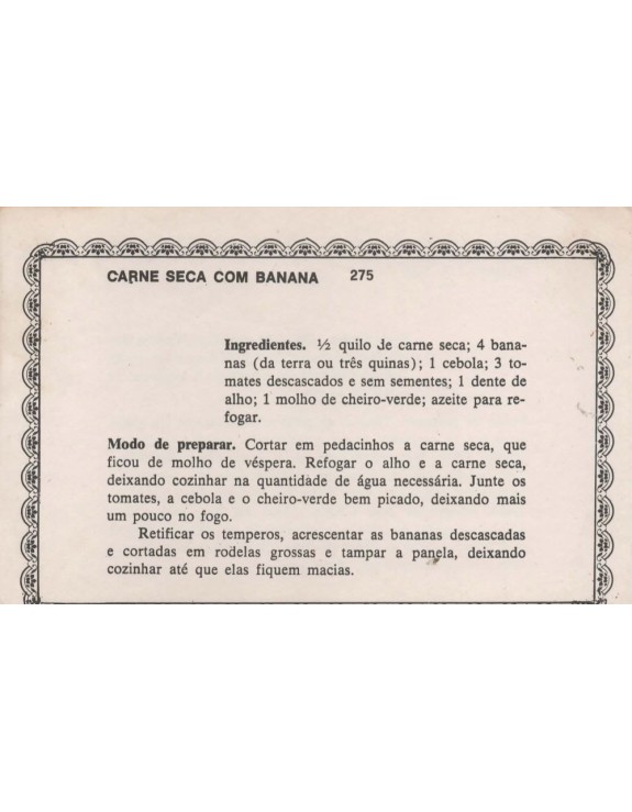 FICHARIO ANTIGO DE RECEITAS 275 E 276