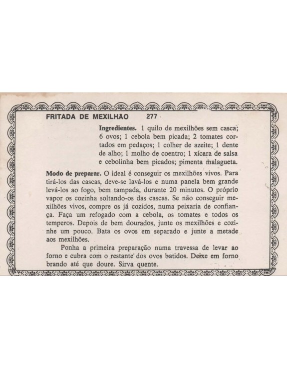FICHARIO ANTIGO DE RECEITAS 277 E 278