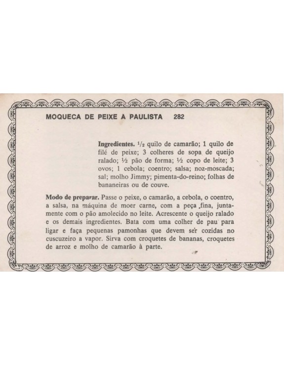 FICHARIO ANTIGO DE RECEITAS 281 E 282