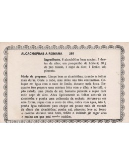 FICHARIO ANTIGO DE RECEITAS 287 E 288