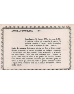 FICHARIO ANTIGO DE RECEITAS 289 E 290 