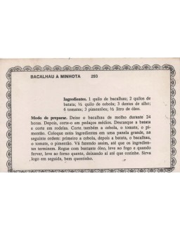 FICHARIO ANTIGO DE RECEITAS 293 E 294