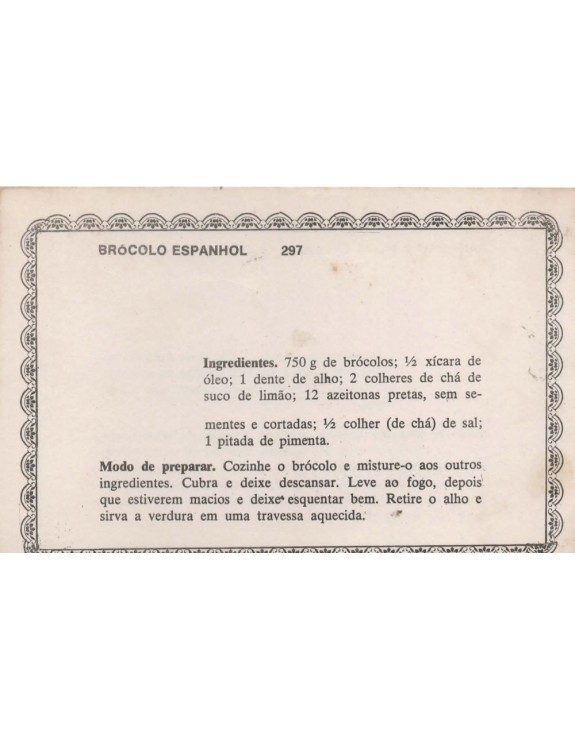 FICHARIO ANTIGO DE RECEITAS 297  E 298
