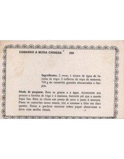 FICHARIO ANTIGO DE RECEITAS 297  E 298