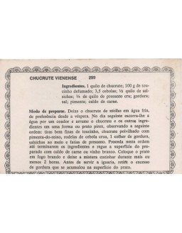 FICHARIO ANTIGO DE RECEITAS 299 E 300