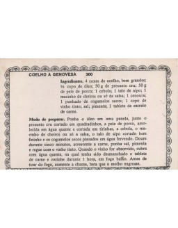 FICHARIO ANTIGO DE RECEITAS 299 E 300