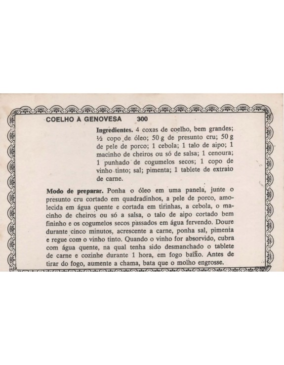 FICHARIO ANTIGO DE RECEITAS 299 E 300