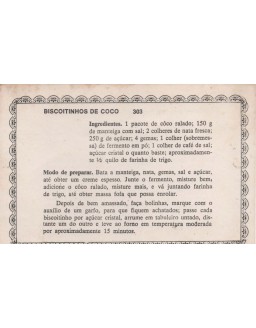 FICHARIO ANTIGO DE RECEITAS 303 E 304