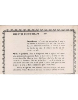 FICHARIO ANTIGO DE RECEITAS 307 E 308