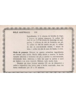 FICHARIO ANTIGO DE RECEITAS 315 E 316