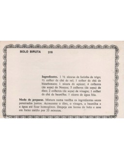 FICHARIO ANTIGO DE RECEITAS 315 E 316