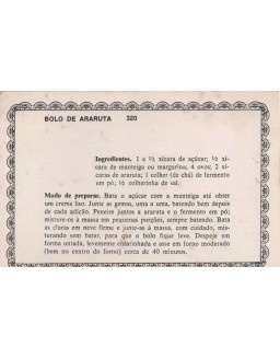 FICHARIO ANTIGO DE RECEITAS 319 E 320