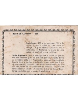 FICHARIO ANTIGO DE RECEITAS 325 e 326