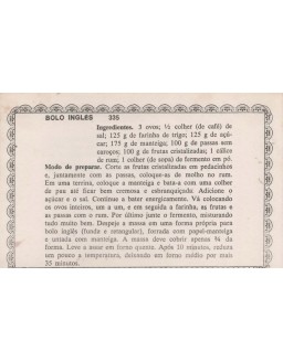 FICHARIO ANTIGO DE RECEITAS 335 E 336