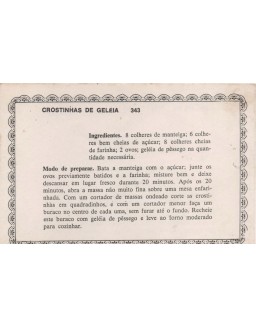 FICHARIO ANTIGO DE RECEITAS 343 E 344