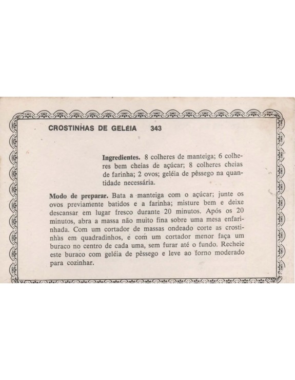 FICHARIO ANTIGO DE RECEITAS 343 E 344