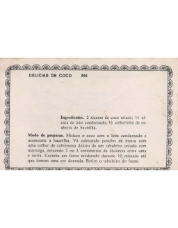 FICHARIO ANTIGO DE RECEITAS 343 E 344