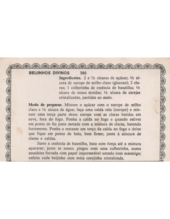 FICHARIO ANTIGO DE RECEITAS 359 E 360