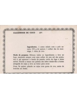 FICHARIO ANTIGO DE RECEITAS 371 E 372