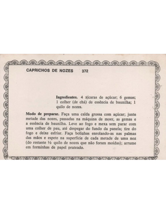 FICHARIO ANTIGO DE RECEITAS 371 E 372
