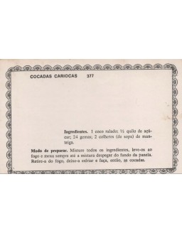 FICHARIO ANTIGO DE RECEITAS 377 E 378