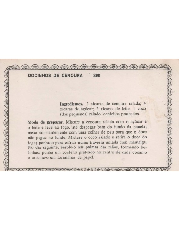 FICHARIO ANTIGO DE RECEITAS 389 E 390