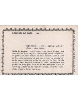 FICHARIO ANTIGO DE RECEITAS 391 E 392
