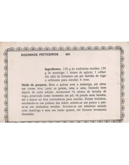 FICHARIO ANTIGO DE RECEITAS 401 E 402