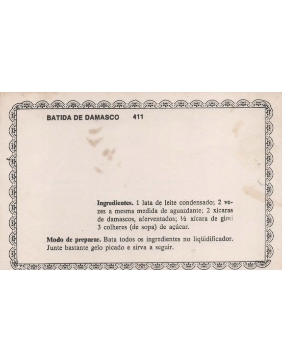 FICHARIO ANTIGO DE RECEITAS 411 E 412