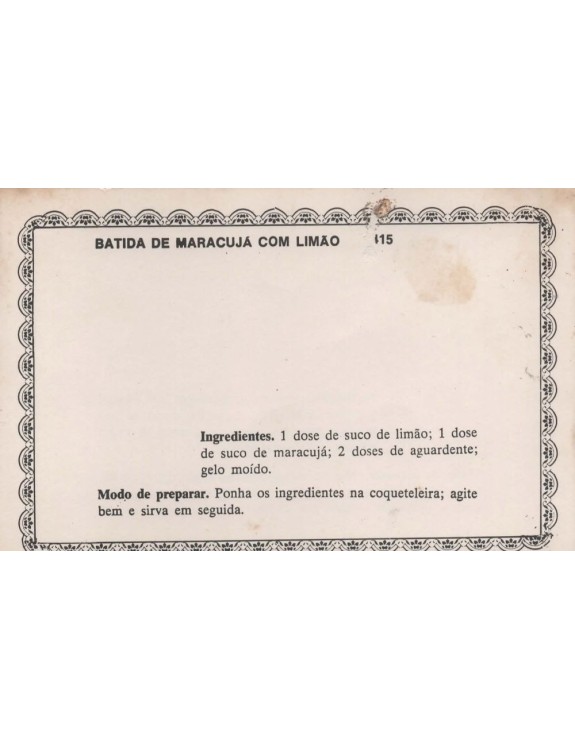 FICHARIO ANTIGO DE RECEITAS 415 E 416