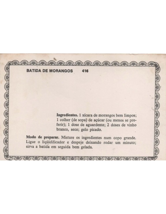 FICHARIO ANTIGO DE RECEITAS 415 E 416