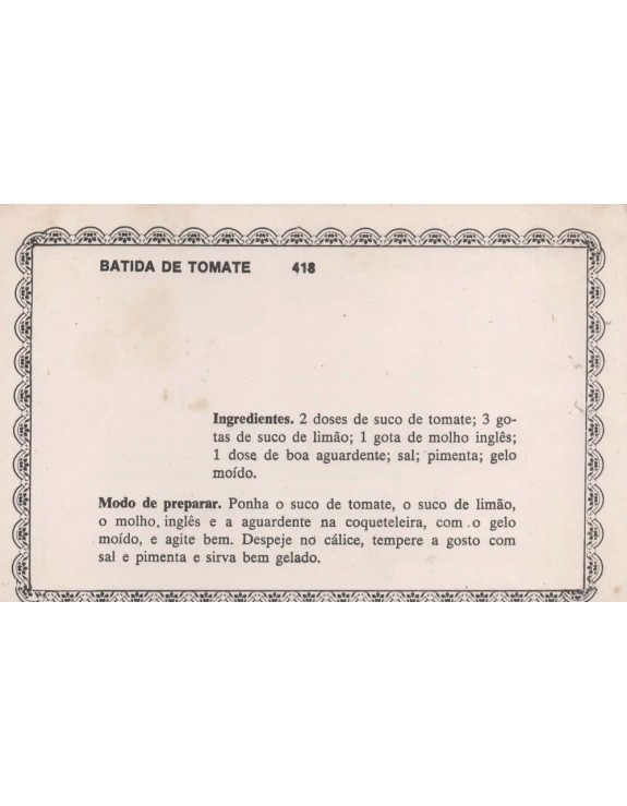 FICHARIO ANTIGO DE RECEITAS 417 E 418