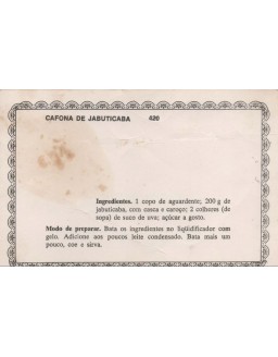 FICHARIO ANTIGO DE RECEITAS 419 E 420