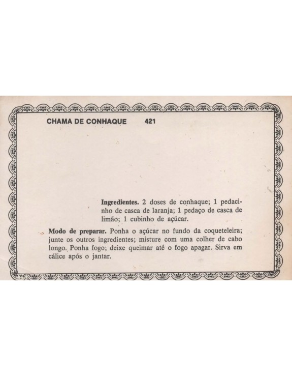 FICHARIO ANTIGO DE RECEITAS 421 E 422