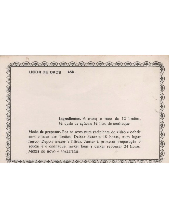 FICHARIO ANTIGO DE RECEITAS 457 E 458