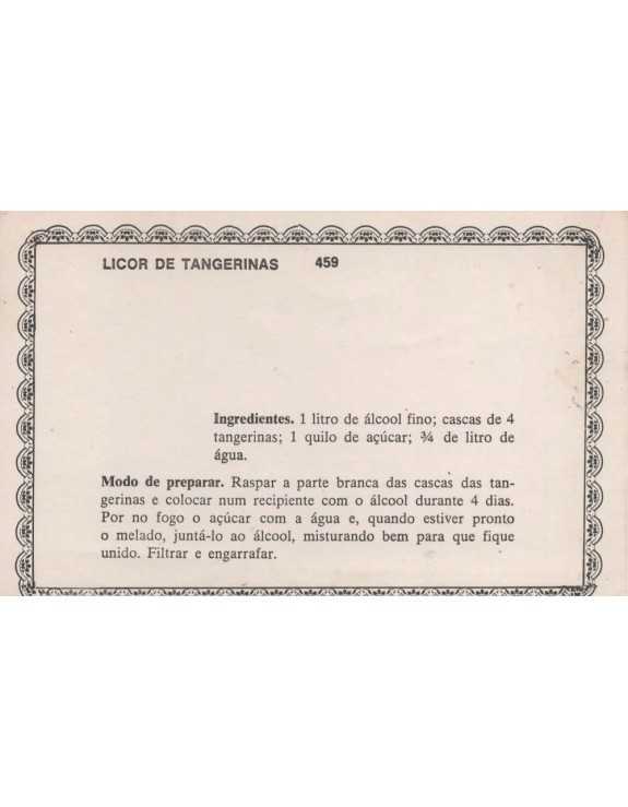 FICHARIO ANTIGO DE RECEITAS 459 E460